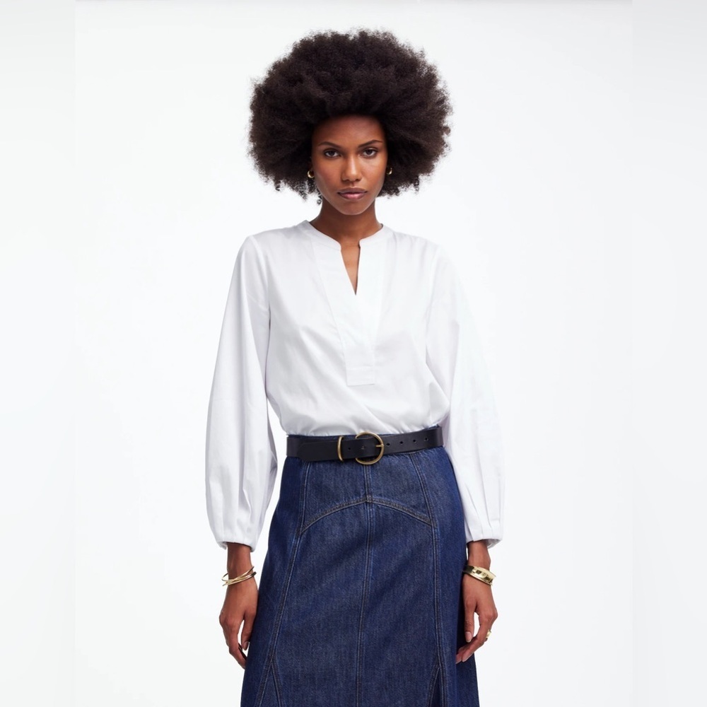 Madewell V-Neck Long-Sleeve Top Small***